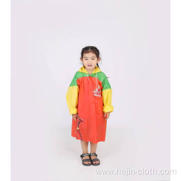 All season child outdoor hiking motorcycle Waterproof color customized single person EVA raincoat